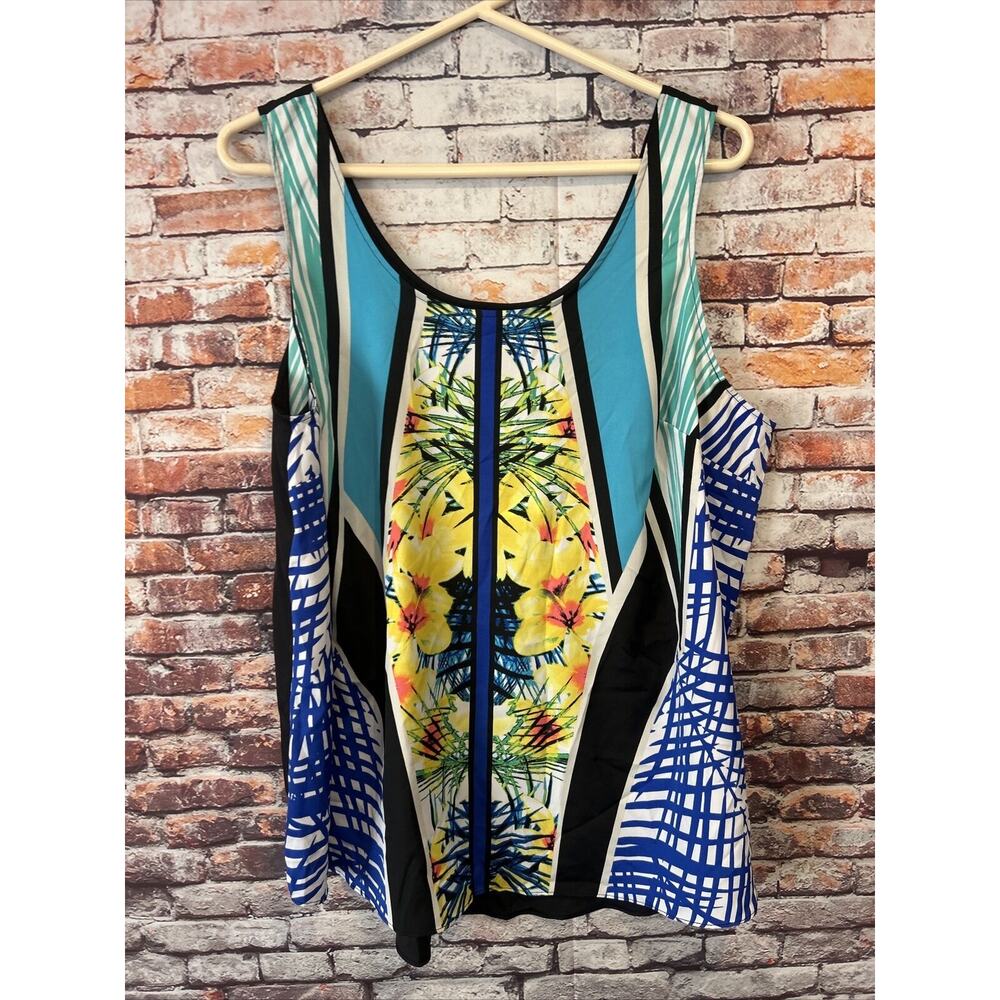 NWT Apt. 9 Sleeveless Woman Woven Floral Blouse Top Women’s Size 1x